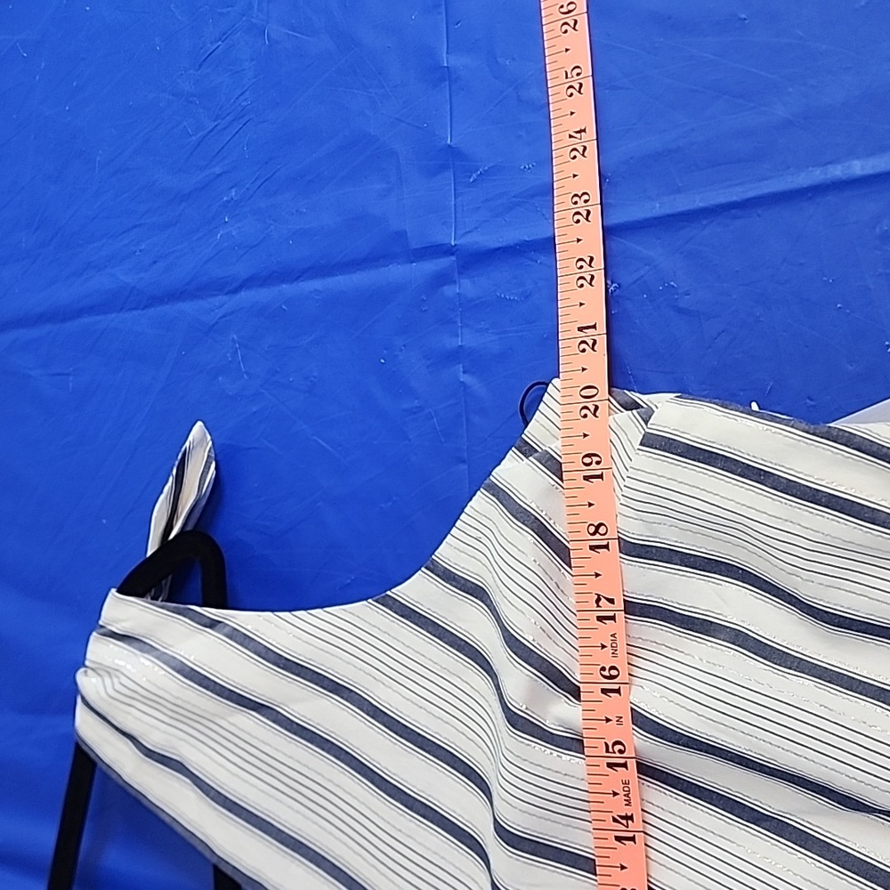 NWT Sam Edelman Striped Maxi Dress Sz L - Picture 7 of 12